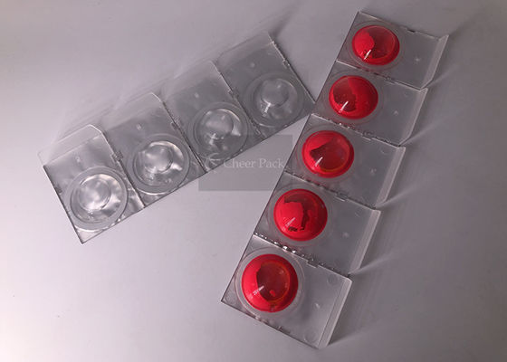 Белые пластмасовые контейнеры ПП небольшие для красочного маникюра упаковывая, диаметра 45*30
