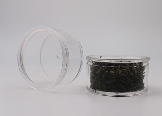 Пластмасовые контейнеры 25 ПС ясные небольшие круглые ясные напихивают емкости для чая, кофейного зерна