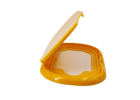 Желтое влажное обтирает упаковывая крышку пластикового сальто 109mm верхнюю