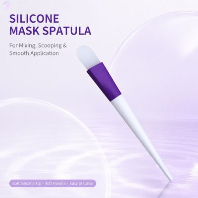 качество  Soft Silicone Face Mask Applicator Brush Silicone Handle Skincare Cream Reusable Cosmetic Spatula Facial Mask Mixing Applying Фабрика