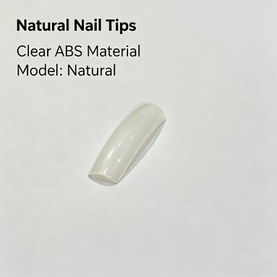 Качество  Natural ABS Almond Shape Full Cover False Nails Clear Finger Nail Tips for Nail Art Salon Use and Bulk Supply Фабрика