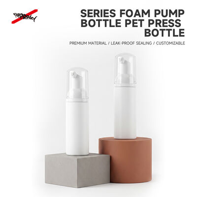 Качество  60ml Empty White PET Foam Pump Bottle Refillable Facial Foam Dispenser Custom Cosmetic Foaming Soap Packaging Container Фабрика