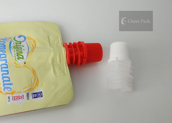 Материал ПЭ крышка Споут пакета приветственного восклицания 8,6 мм пластиковая для стоит вверх сумка сока