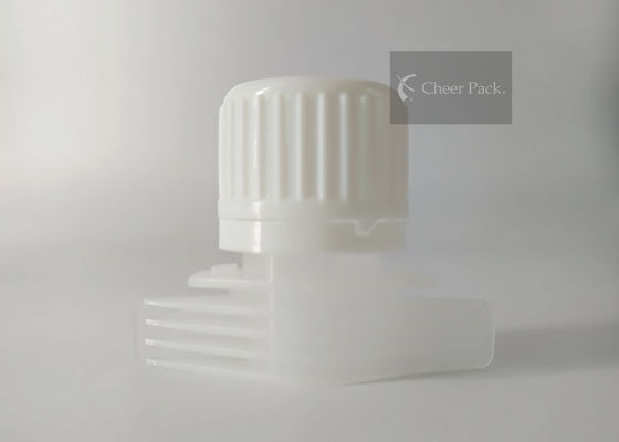 Развеселите пакет 16 мм материала качества еды крышки Споут белого цвета пластикового