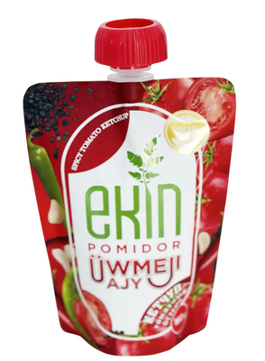 Пищевой класс Stand Up Pouch 150ml 250ml Пикантный соус кетчуп жидкая упаковка всасывающая сосна Doypack Stand Spout