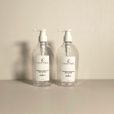Luxury PET Plastic 300ml Pump Bottles Белый Прозрачный Черный для шампуня Кондиционер Лосьон Для очистки лица Упаковка