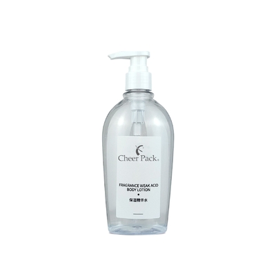 Luxury PET Plastic 300ml Pump Bottles Белый Прозрачный Черный для шампуня Кондиционер Лосьон Для очистки лица Упаковка