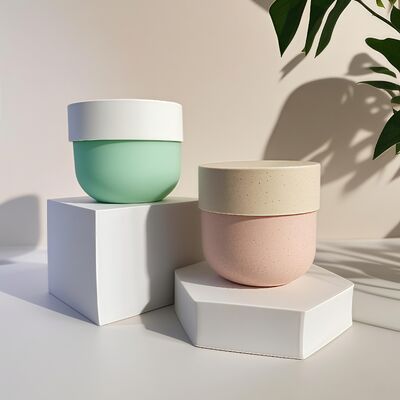 Пластиковый контейнер пищевого качества из ПП с завинчивающейся крышкой и этикеткой с УФ-печатью для косметических кремов для лица и тела объемом 150-500 мл (Cheer Pack)