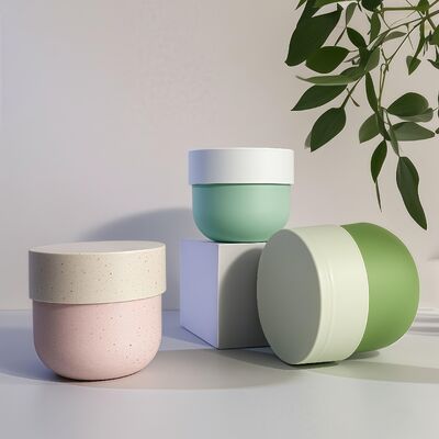 Пластиковый контейнер пищевого качества из ПП с завинчивающейся крышкой и этикеткой с УФ-печатью для косметических кремов для лица и тела объемом 150-500 мл (Cheer Pack)