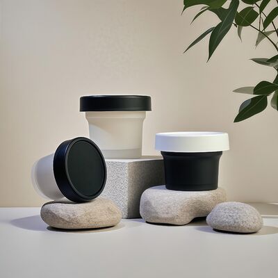 Пищевой класс 50-120 мл Пластмассовые PP банки Основной материал для косметических кремов, кремов для тела, лосьонов, закусок, конфеты, печенье, желе, хранилище молока