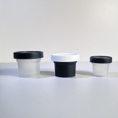 Пищевой класс 50-120 мл Пластмассовые PP банки Основной материал для косметических кремов, кремов для тела, лосьонов, закусок, конфеты, печенье, желе, хранилище молока