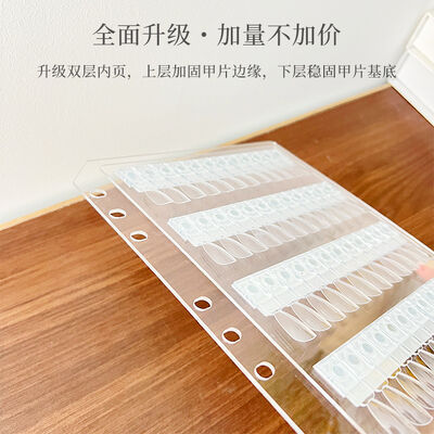 Магнитная акриловая цветовая карта для нейл-арта, заготовка для создания стиля с образцом дисплея для лака