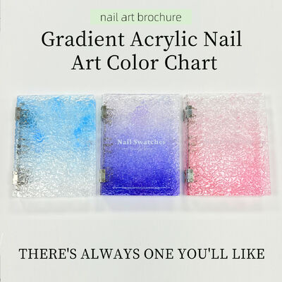 Отсоединяемый акриловый магнитный дисплей для ногтей с 120/180/240 цветами Градиентная цветовая книга Пластиковый инструмент для советов для гелля