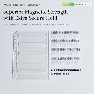 Профессиональный съемный акриловый магнитный дисплей ногтевого искусства 120/180/240 Градиентные цвета Твердый пластиковый инструмент для советов геля для ногтей