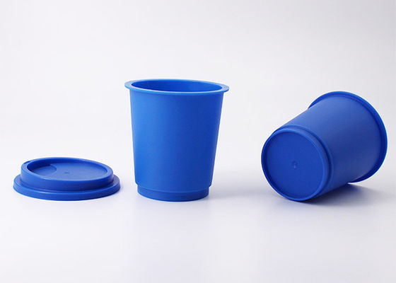 капсулы стручка кофе емкости 30г голубые с алюминиевыми вкладышем и крышкой уплотнения